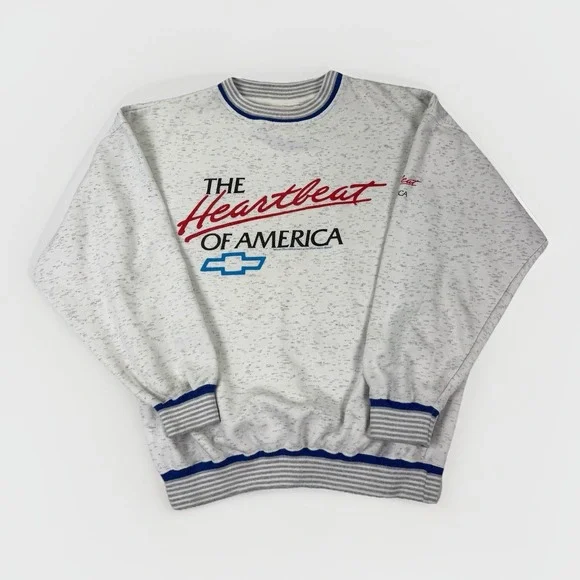 Vintage 1990 Chevrolet Heartbeat Of America Sweatshirt Size Large Swingster